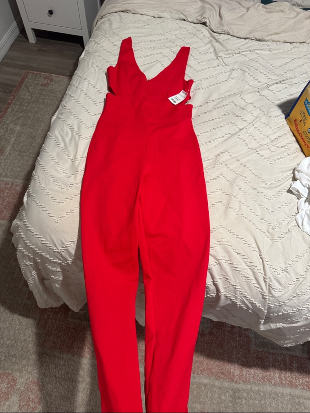 Rolla Coster Bold Red V-Neck Jumpsuit
